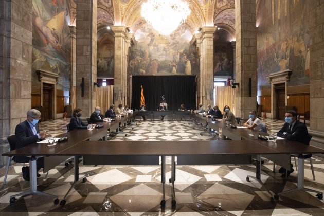 Reunió de Quim Torra amb el Comitè d'experts per a la transformació del sistema públic de salut Ruben Moreno