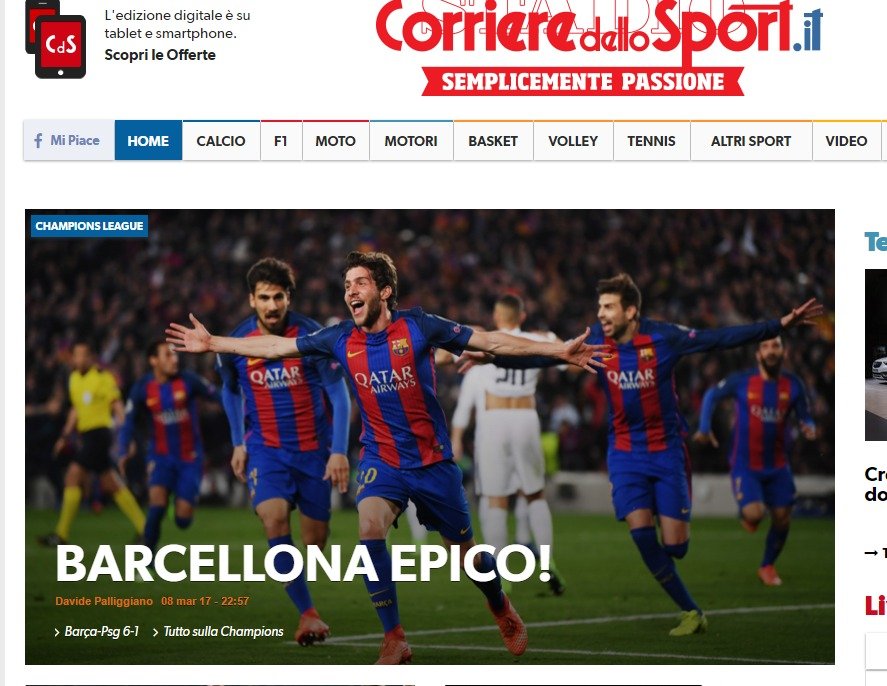 La prensa mundial se rinde al Barça