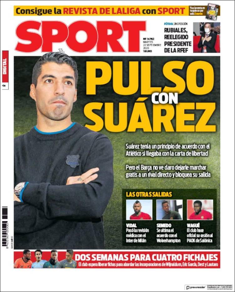 Sport Portada 22 09 2020