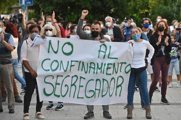 protesta madrid confinament efe