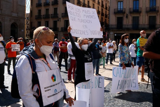manifestacio residencies barcelona coronavirus - ACN
