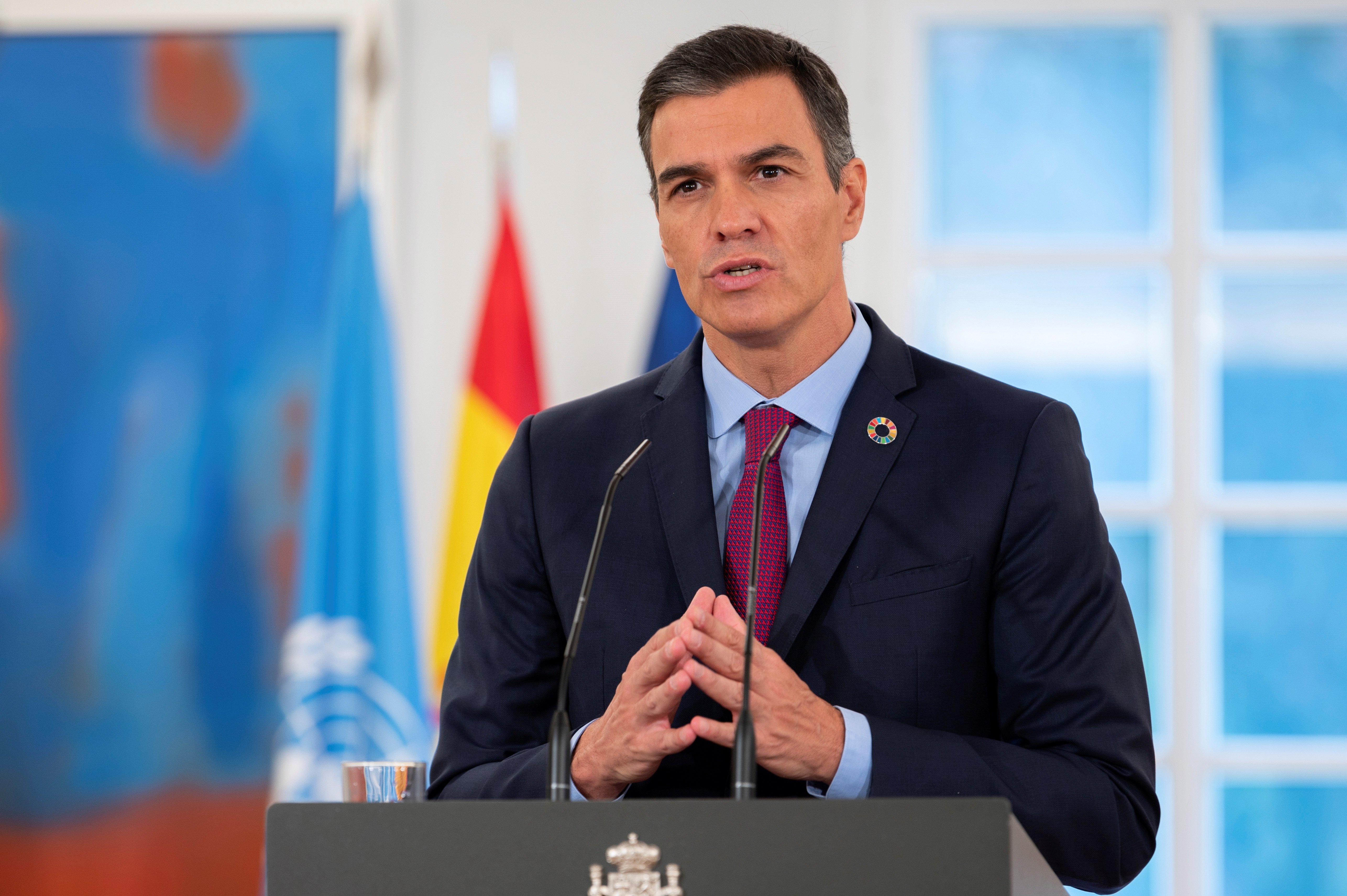 Sánchez se autodefine como "líder mundial"