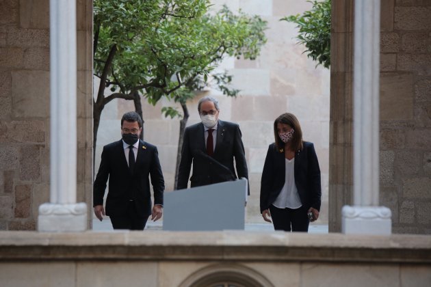 Quim Torra Pere Aragonès Meritxell Budo compareixença inhabilitacio - Sergi Alcàzar