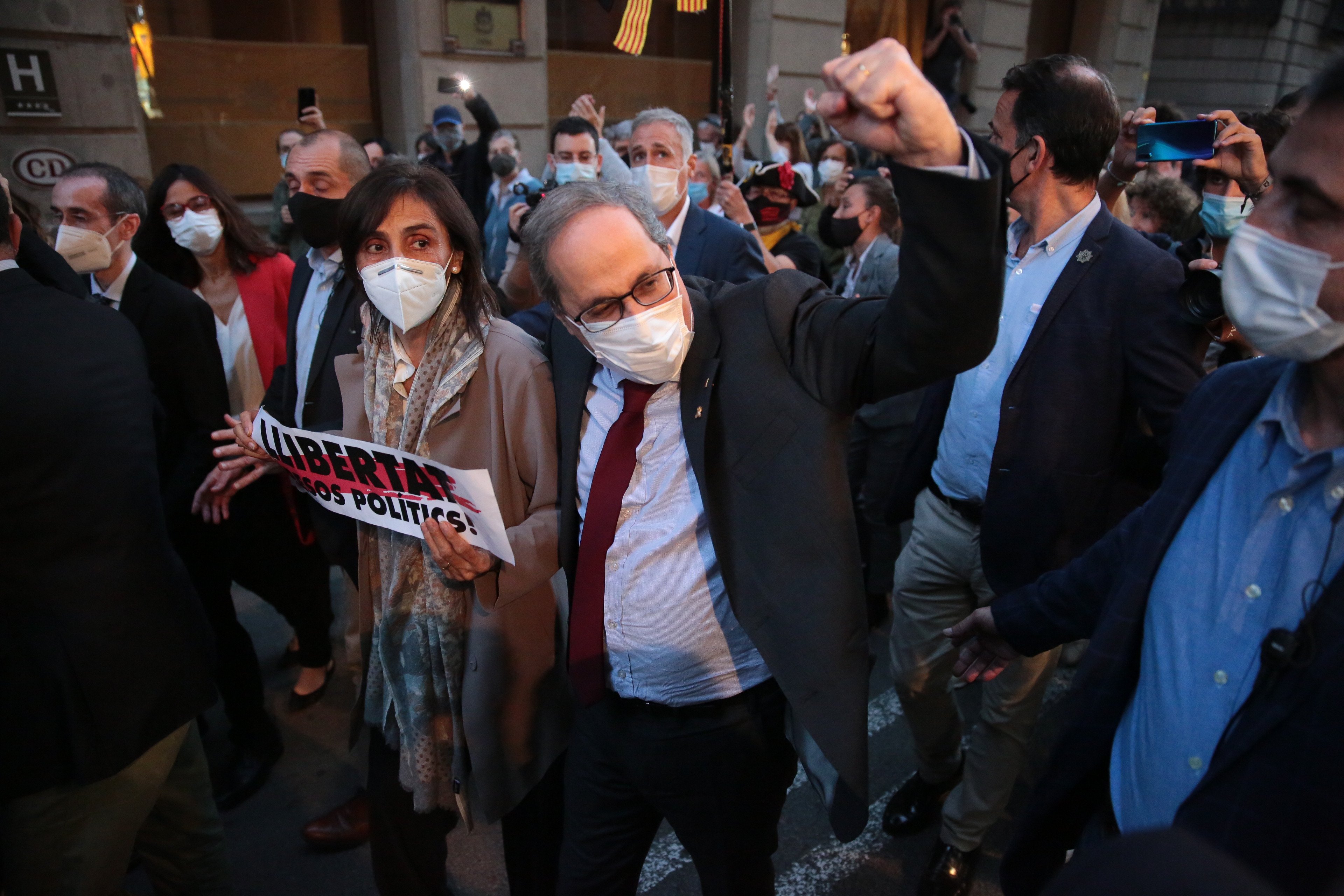 VIDEO | Torra's address in English: "Catalans, keep advancing. You are our hope"