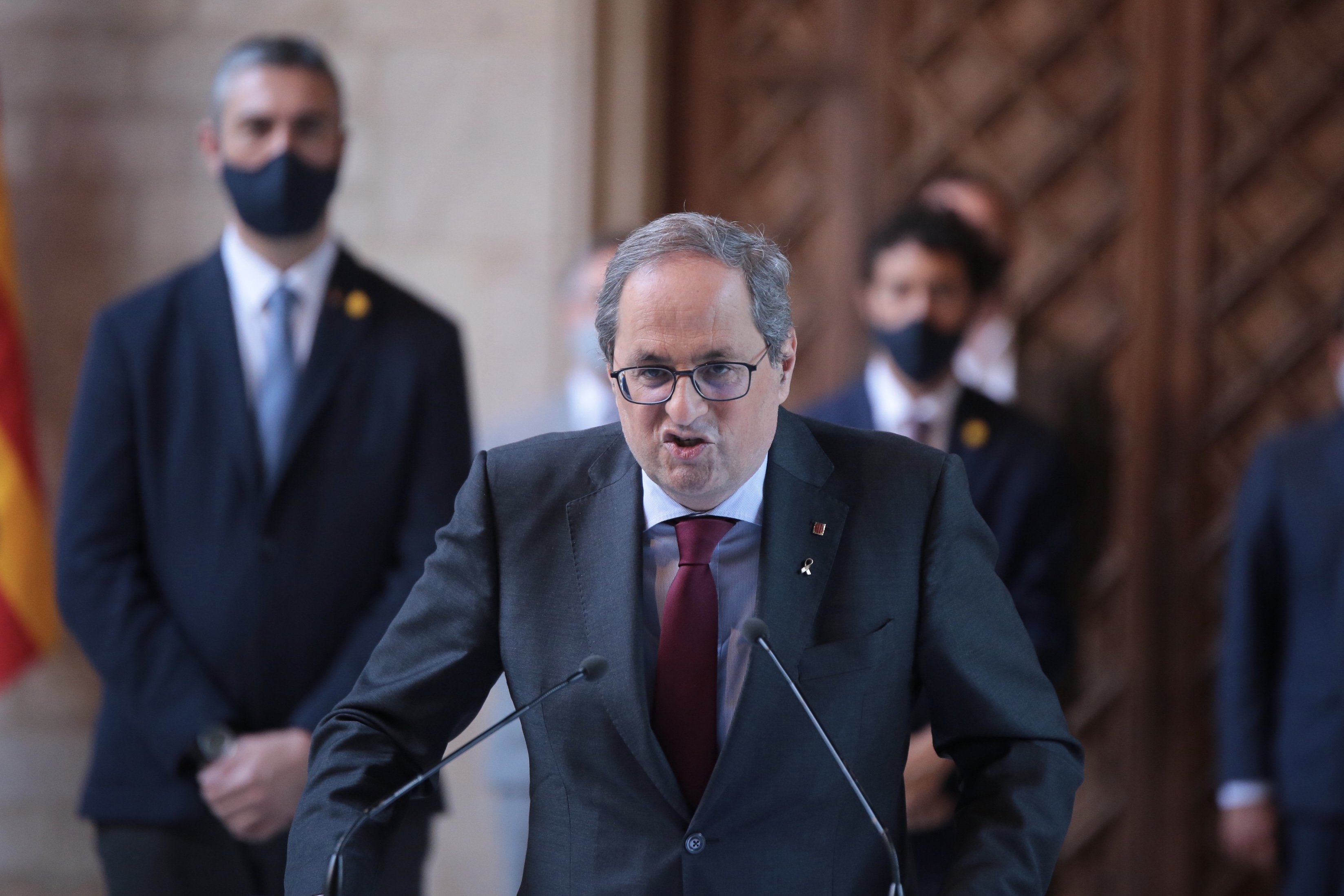 Torra vol recórrer a Estrasburg la retirada del seu escó al Parlament