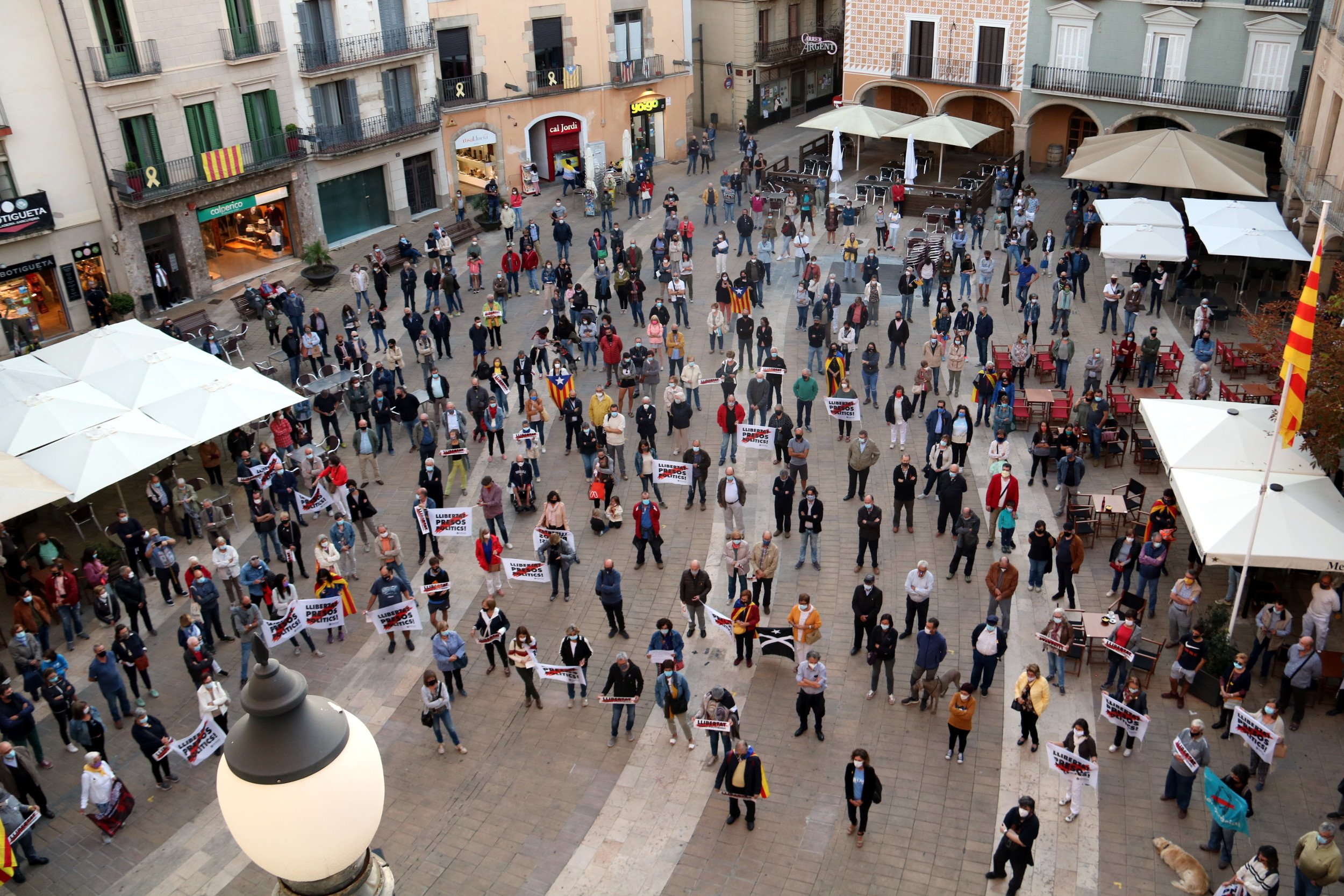 Manifestació en favor Torra Igualada / ACN