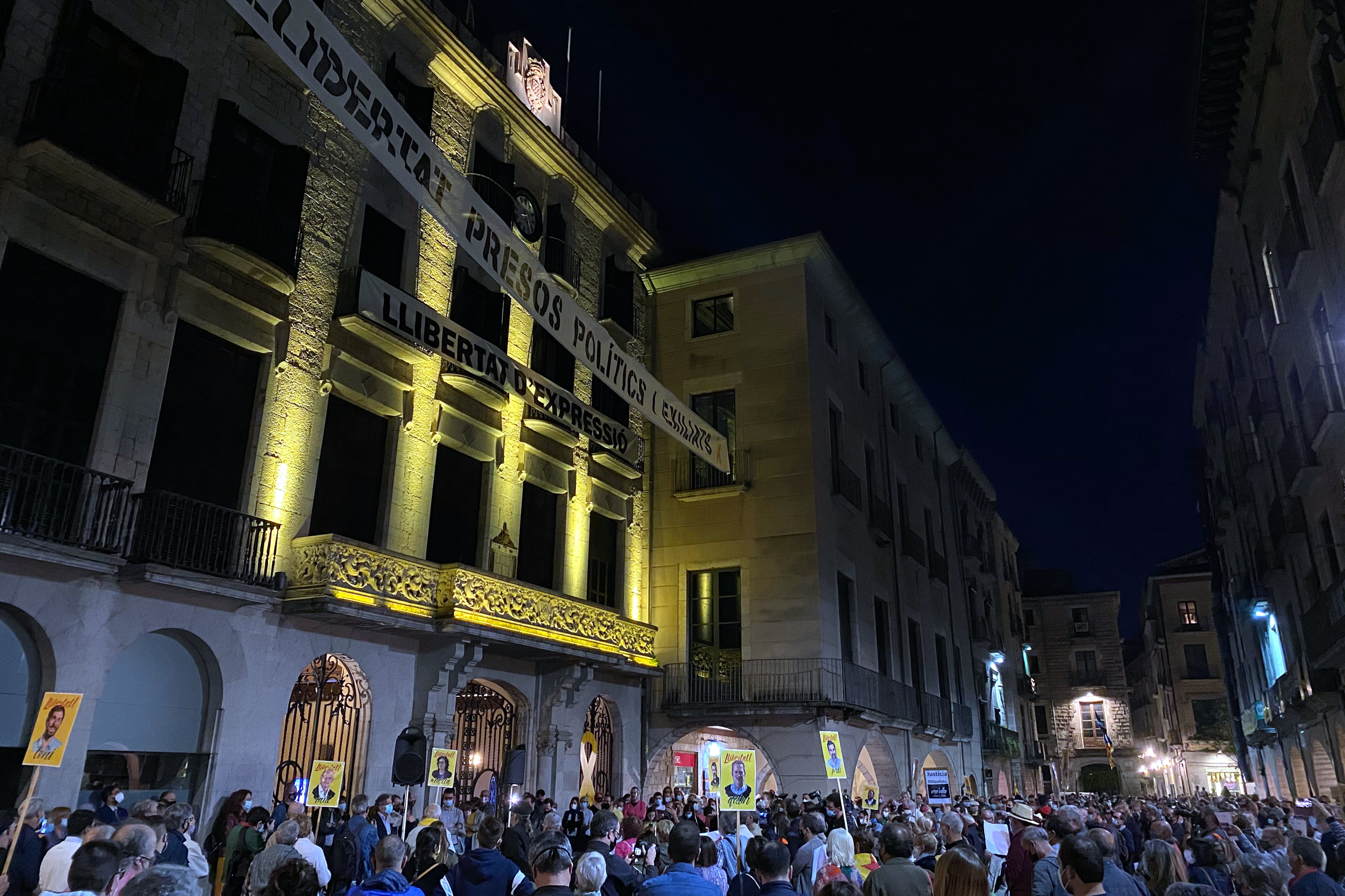 Mobilització Girona suport Torra / ACN