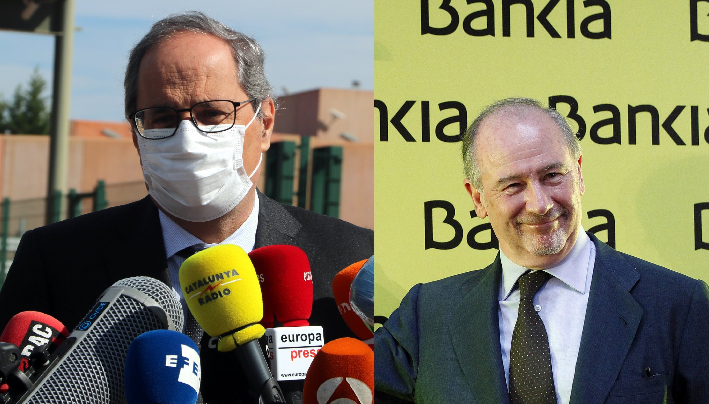 Els polítics catalans denuncien la inhabilitació a Torra mentre absolen Rato