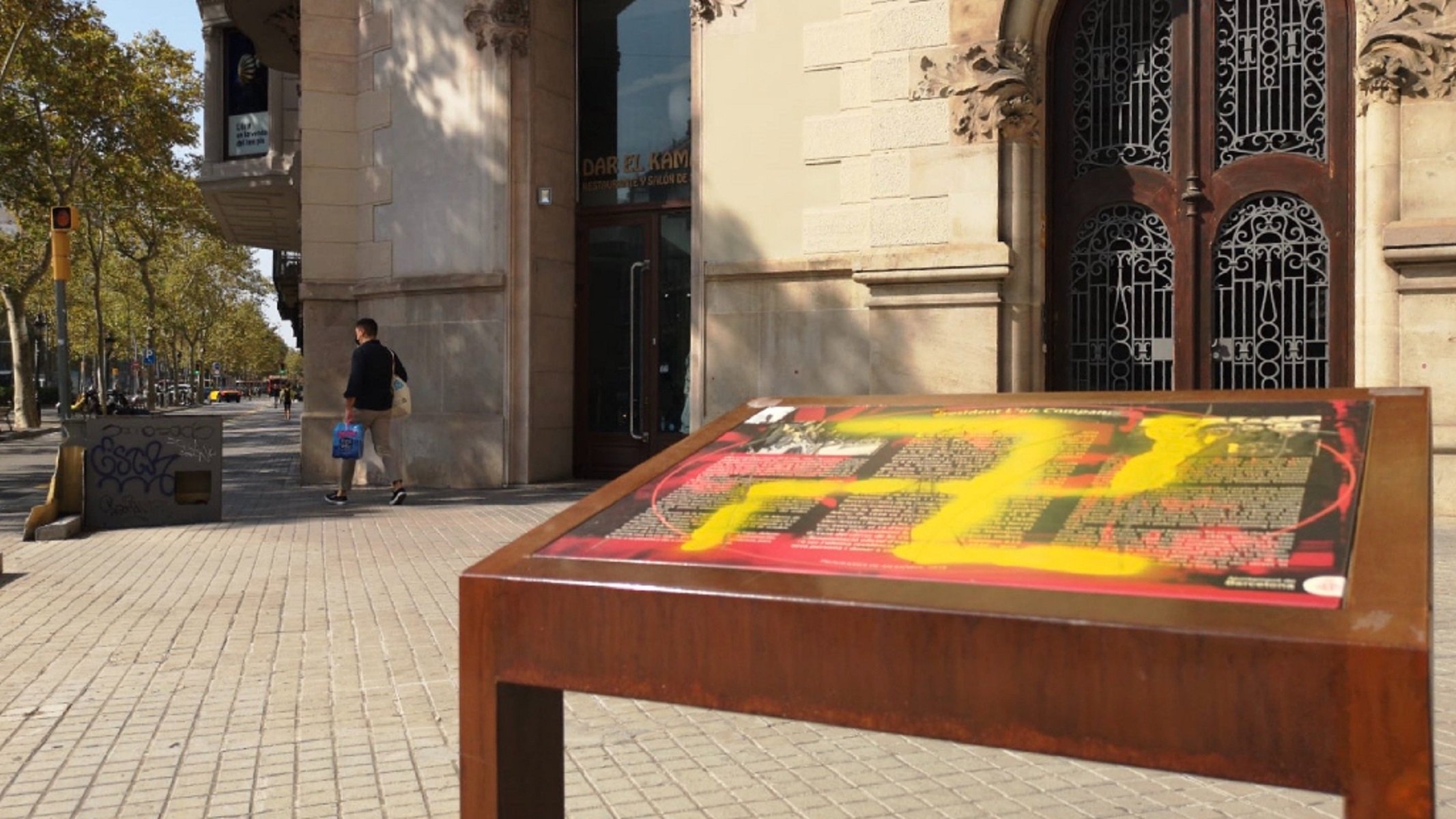Pinten una esvàstica a l'última casa de Lluís Companys a Barcelona