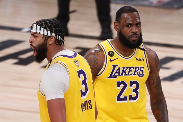 Anthony Davis LeBron James Lakers EFE Anthony Davis LeBron James Lakers EFE