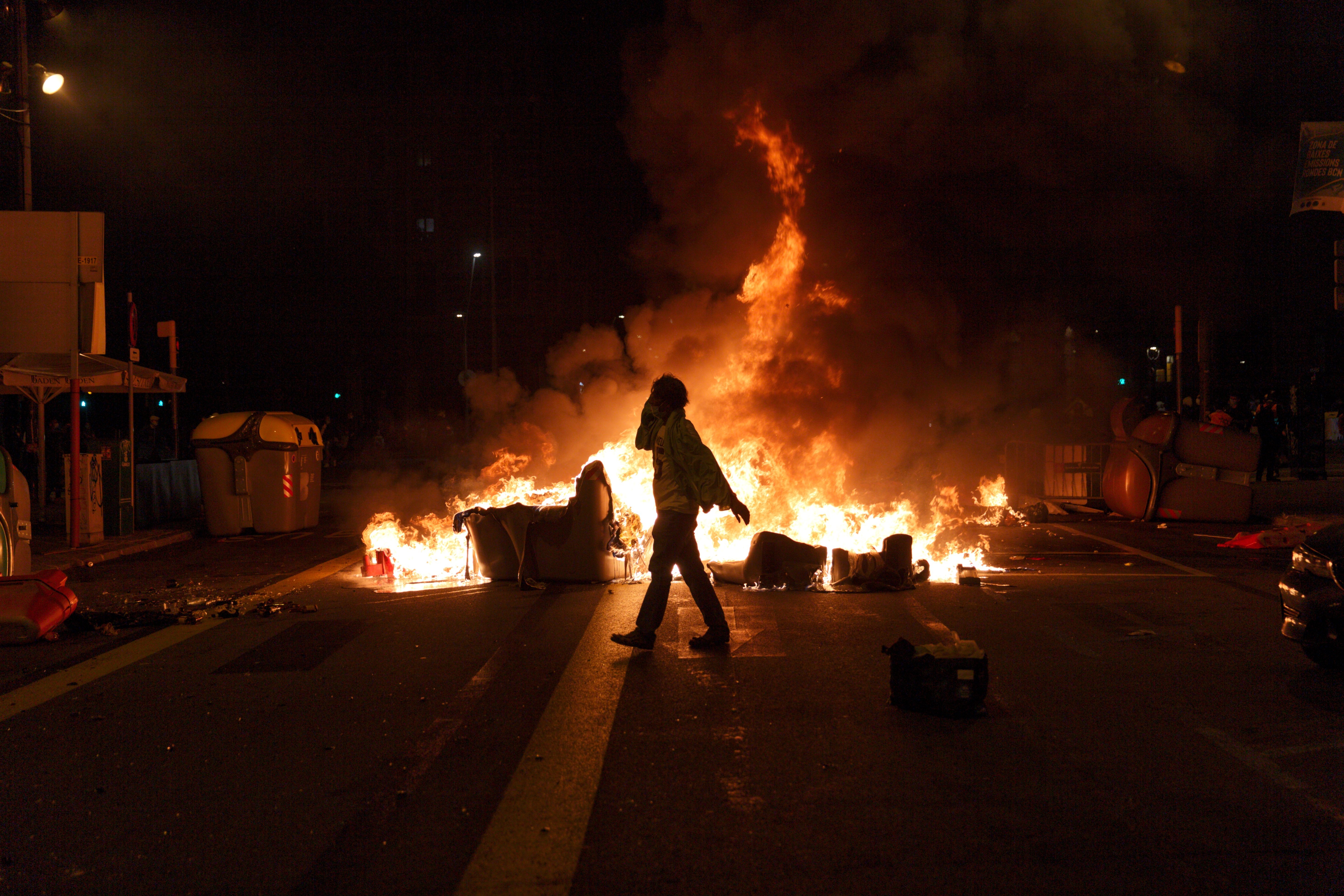 Dieciocho detenidos en incidentes en Barcelona en la concentración de los CDR