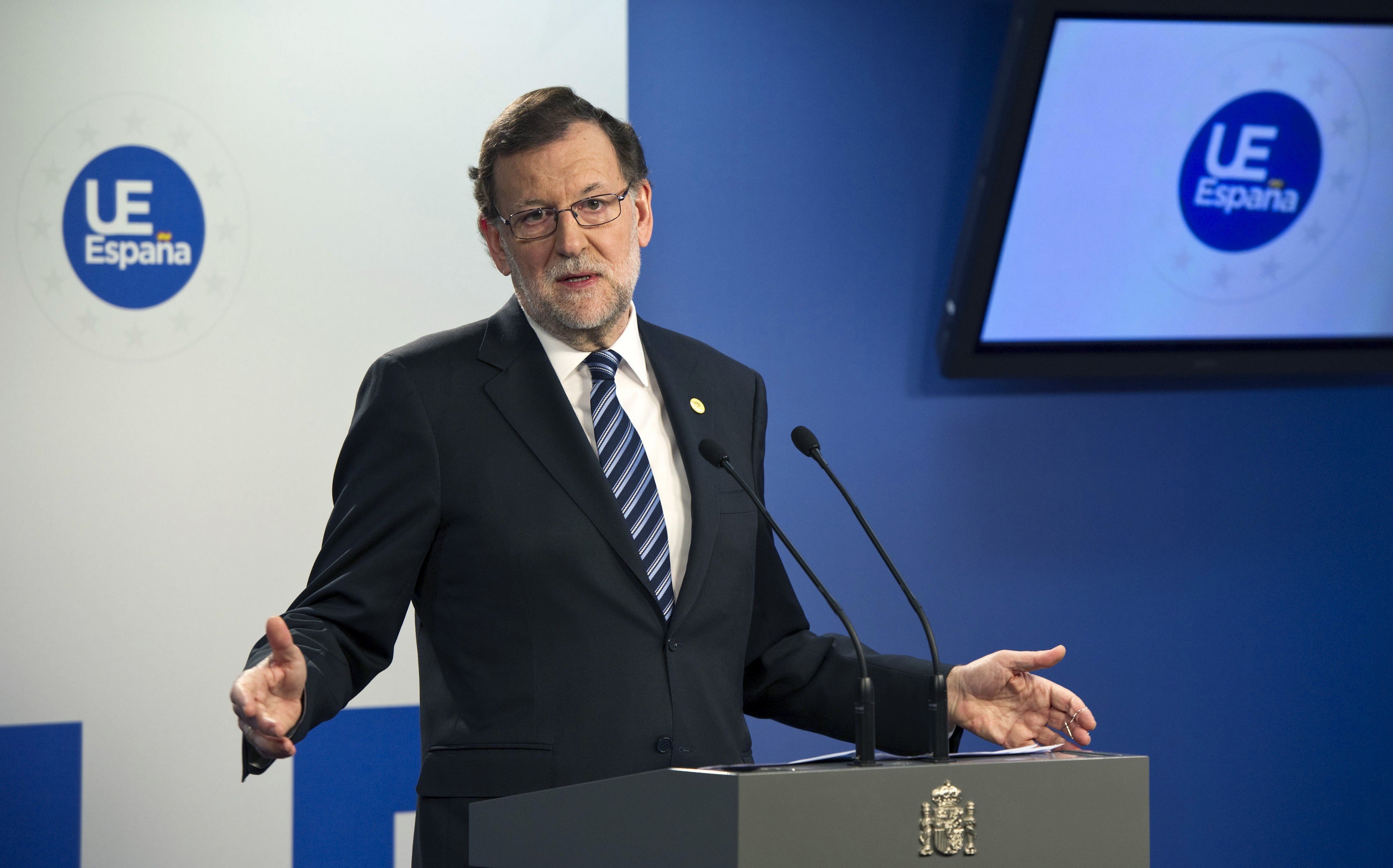 El 'passaparaula' de Rajoy a una pregunta en anglès