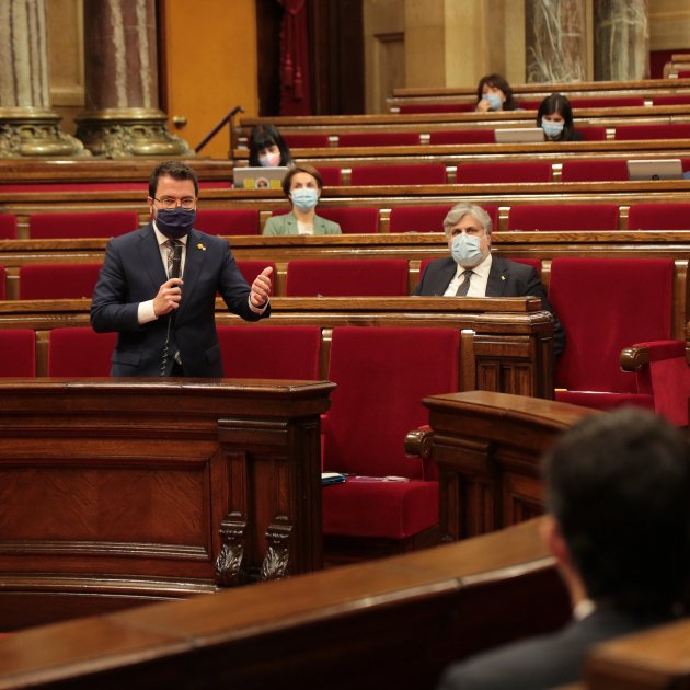 Pere Aragonès al Parlament esco - Sergi Alcázar