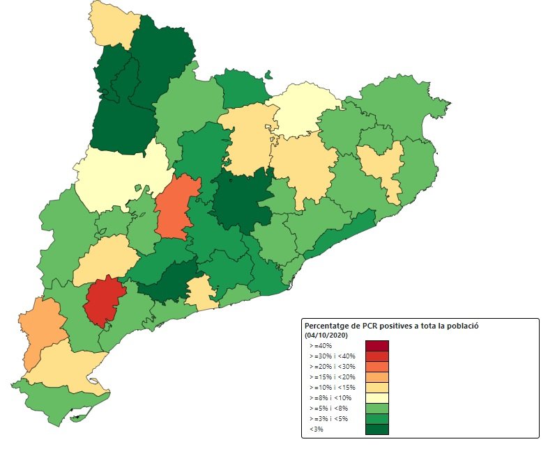 situacio coronavirus comarques