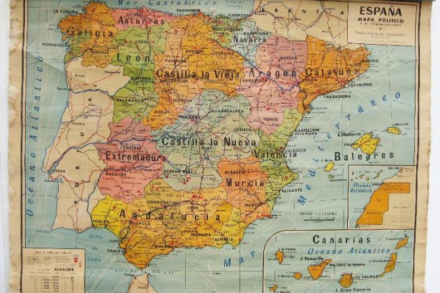 Mapa político de España. Principios del siglo XX (1)