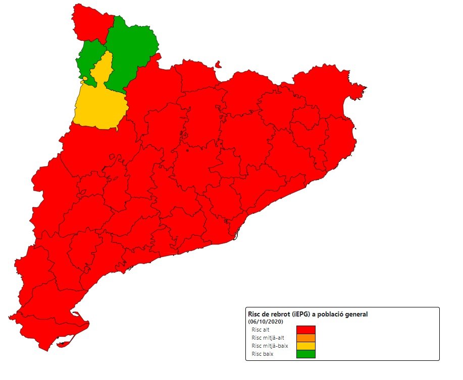 situacio coronavirus cat 10 octubre