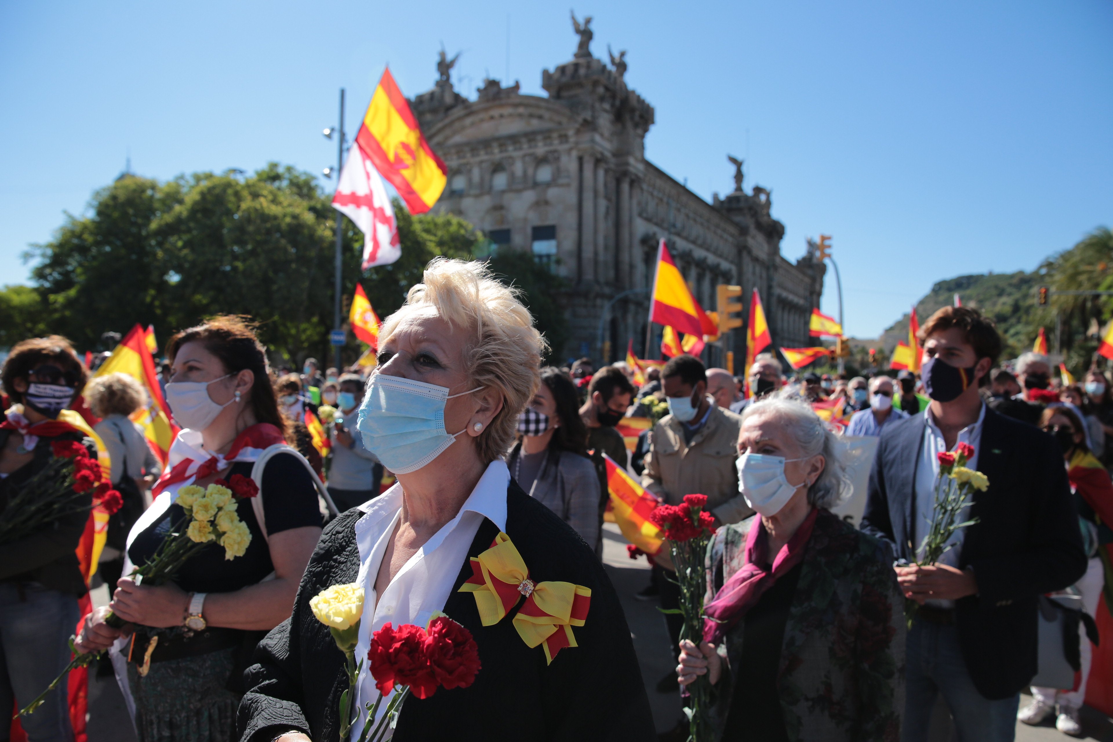 Espanyolistes i feixistes es tornen a mobilitzar pel 12-O: "Glòria i honor"