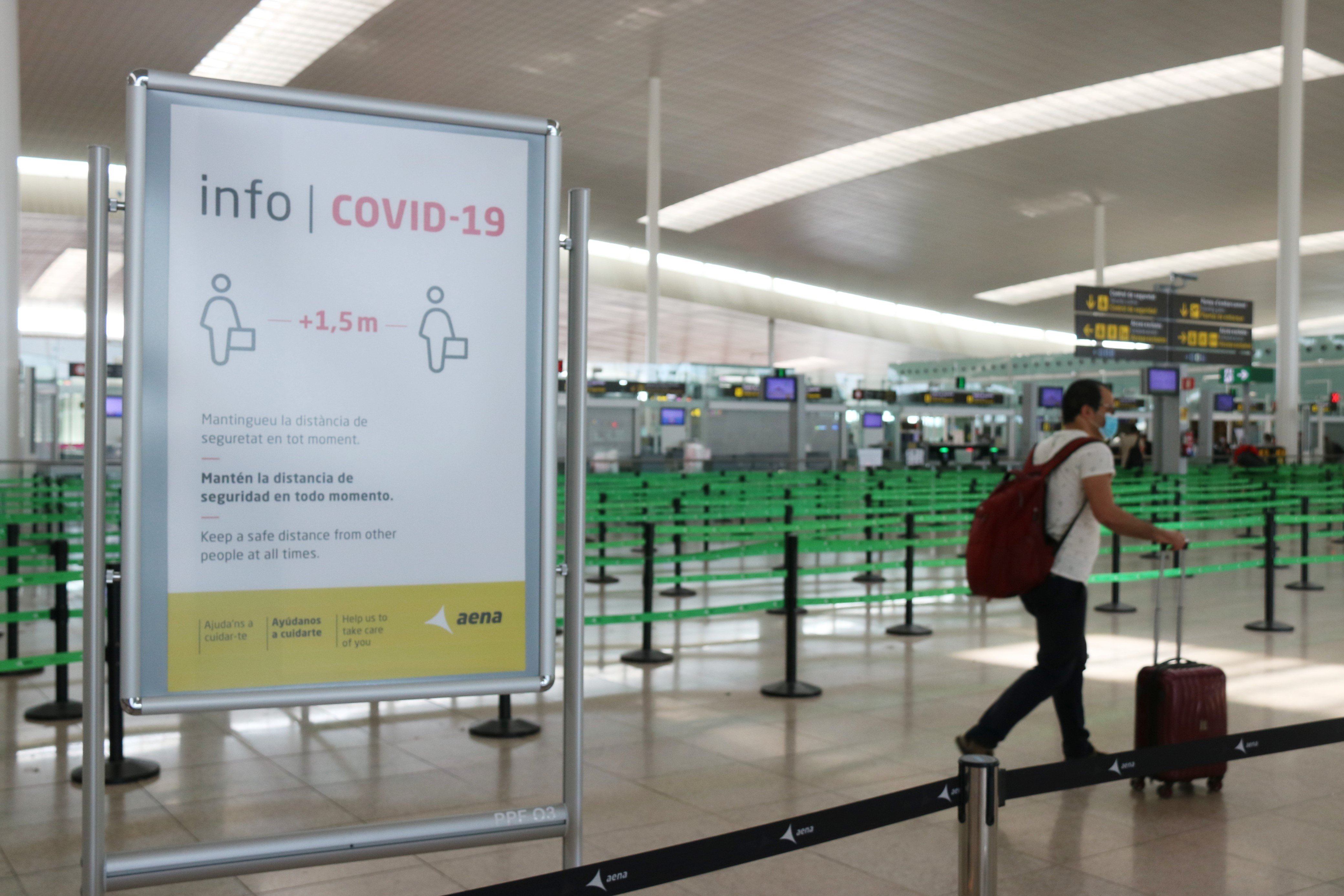 L'aeroport de Barcelona perd un 83,5% dels viatgers al setembre