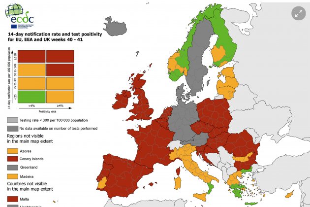 mapa europa zona riesgos - EDCD
