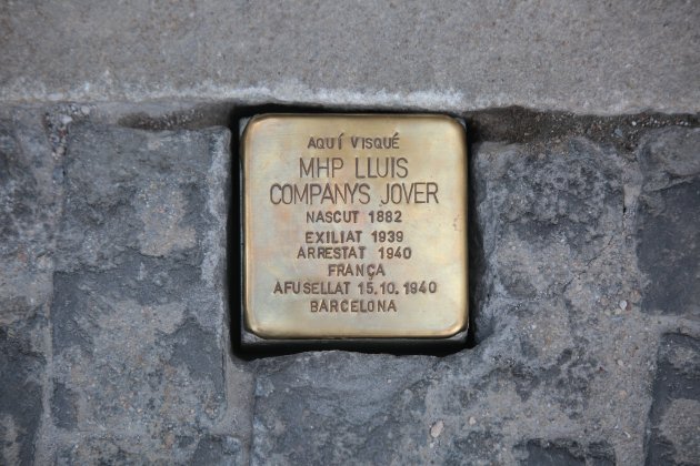 llamborda stolperstein Lluis Companys plaça Sant Jaume - Sergi Alcàzar