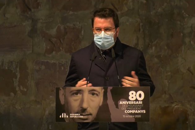 pere aragonès ERC Companys 80 anys - Captura