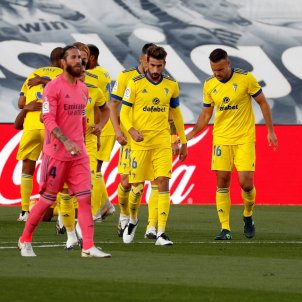 Celebracio gol Cadis Reial Madrid Ramos EFE Celebracio gol Cadis Reial Madrid Ramos EFE