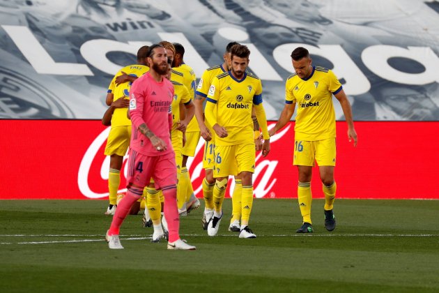 Celebracio gol Cádiz Real Madrid Ramos EFE