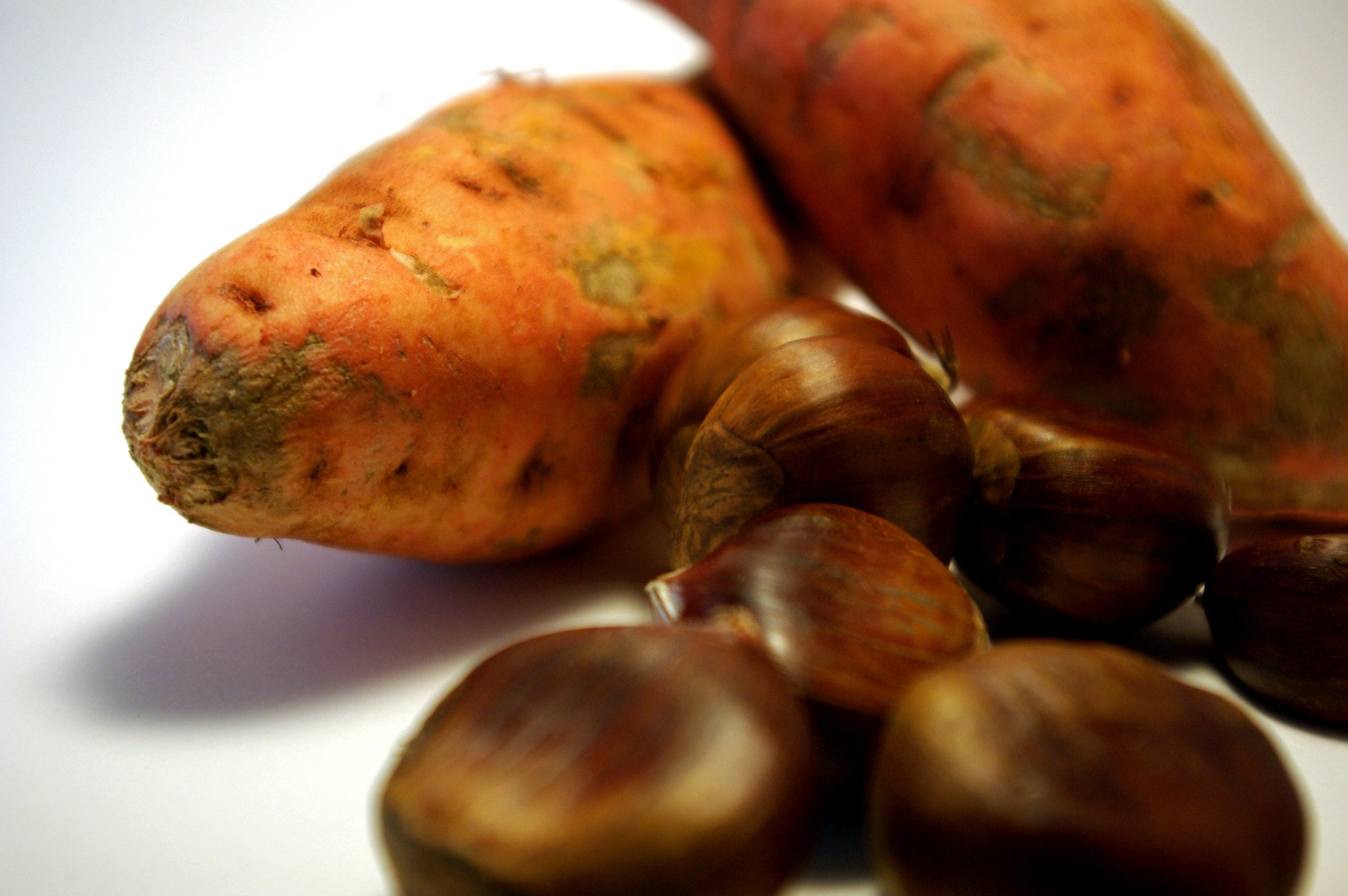 Portades de castanyes, moniatos i “tardor calenta”