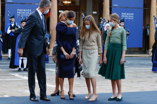 familia reial premis princesa asturies es col·loquen per la foto GTRES