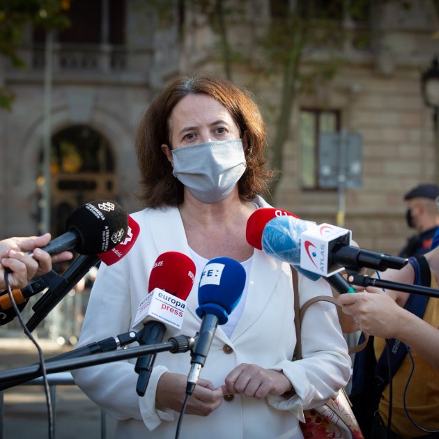 La presidenta de l'Assemblea, Elisenda Paluzie, en unes declaracions. Foto: Europa Press