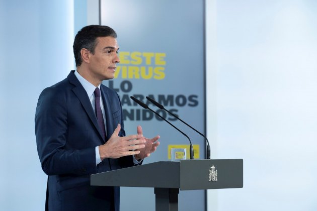 pedro sanchez declaración institucional - Efe