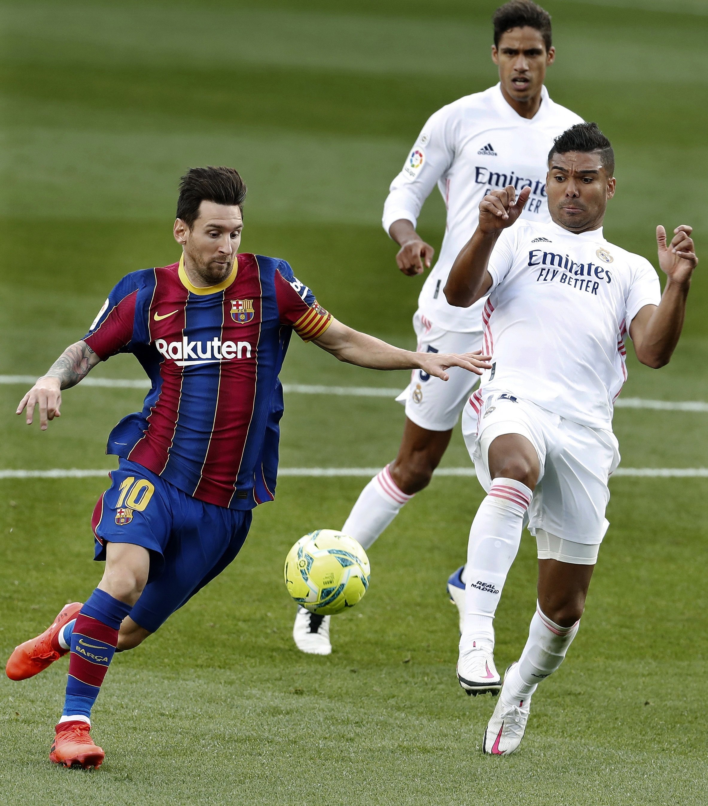 Messi Casemiro Barça Madrid Clásico EFE