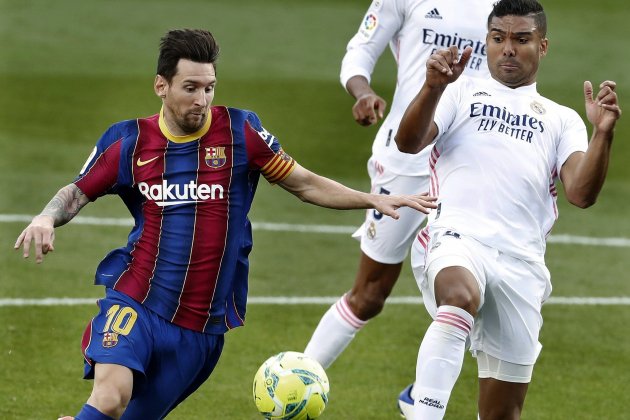 Messi Casemiro Barça Madrid Clásico EFE