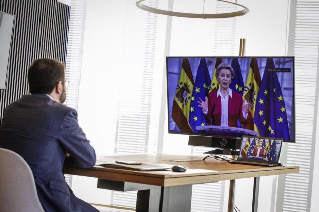 Aragonès reunió Sánchez i Von der Leyen 2   Govern