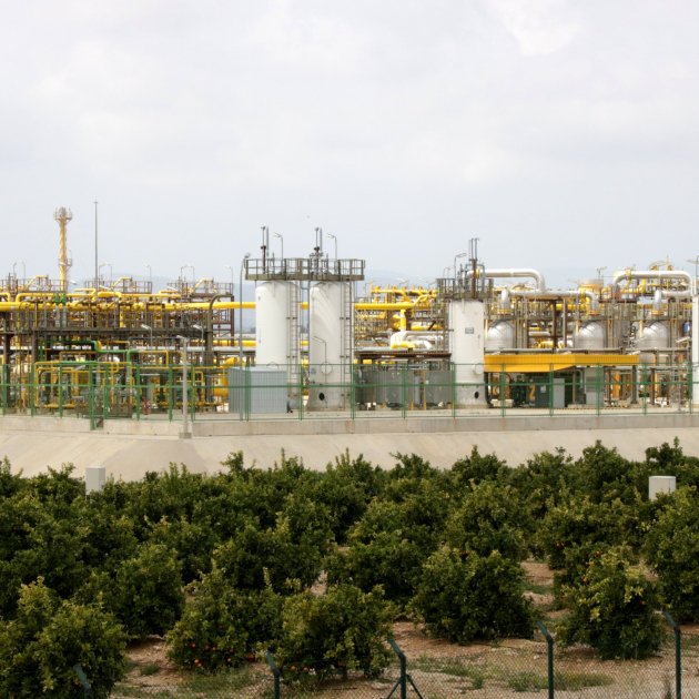 Vista general de la planta terrestre del projecte Castor. Foto: ACN