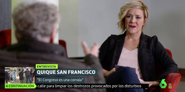 Cristina Pardo entrevista a Quique San Francisco La Sexta
