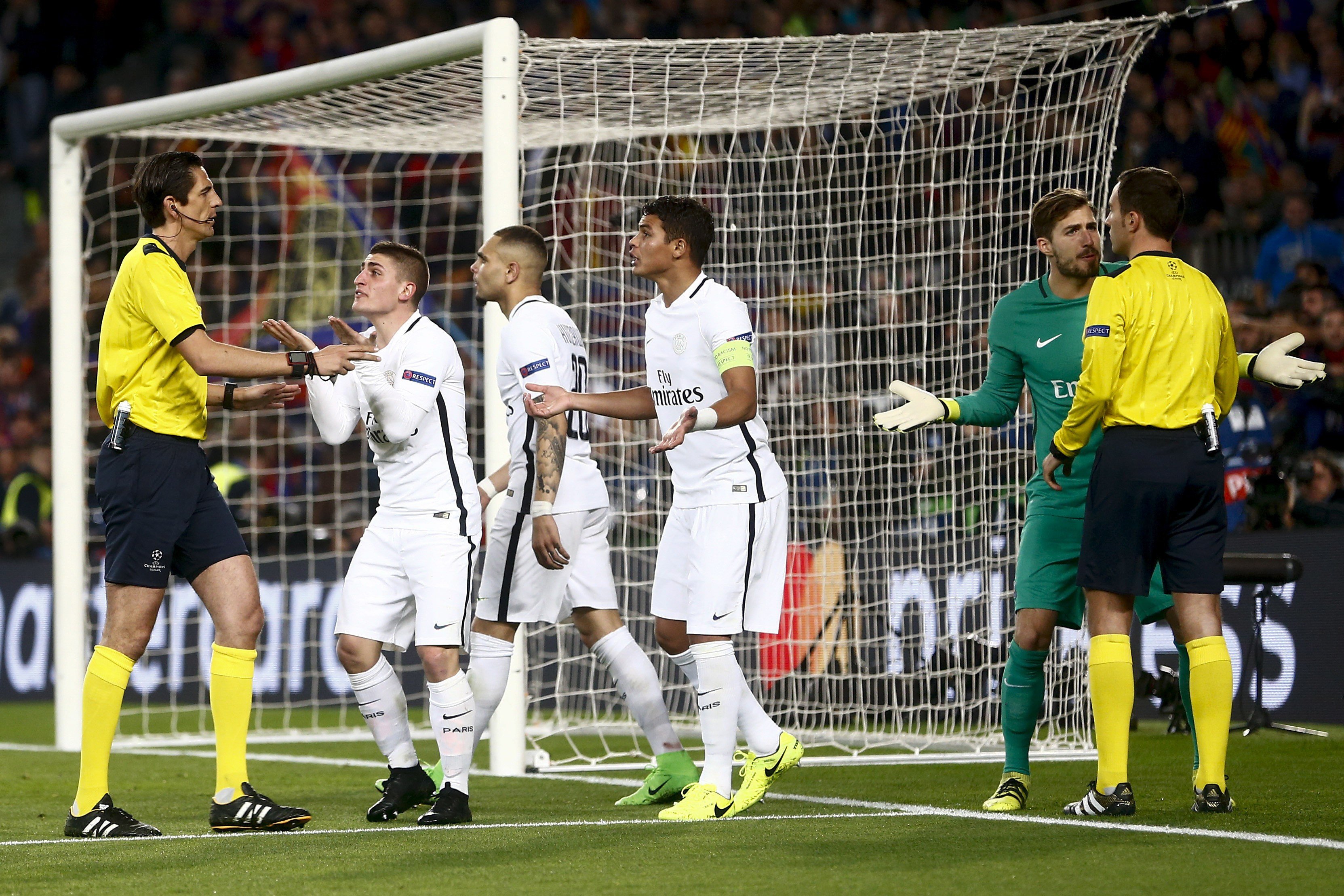 Reclamación del PSG a la UEFA por el partido contra el Barça