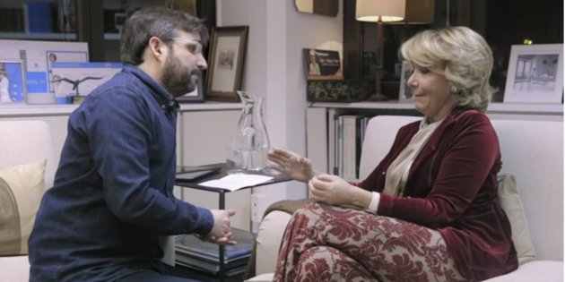 Jordi Évole charla con Esperanza Aguirre en Salvados 2015 La Sexta