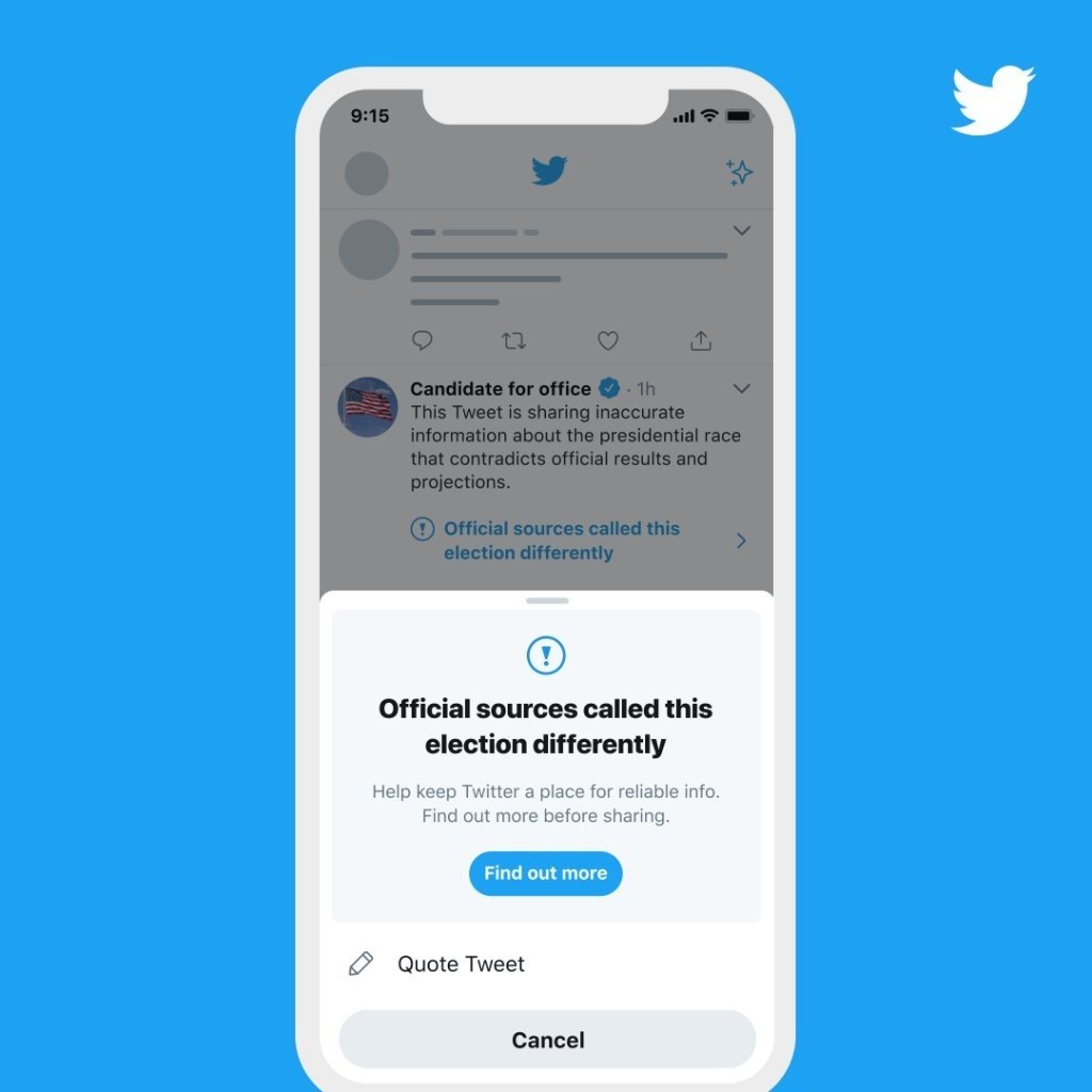 Twitter marca com a enganyosos els tuits de Trump