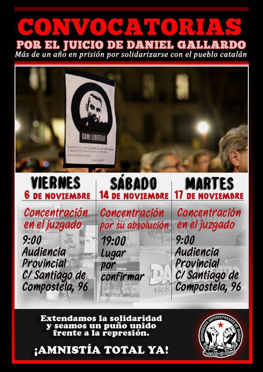 Dani Gallardo Pancarta