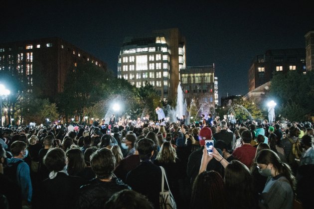 Manifestació Nova York eleccions EUA 2020 EFE