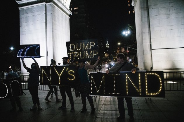Manifestació 2 Nova York eleccions EUA 2020 EFE