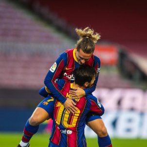 Griezmann Messi gol celebracio barca @fcb Griezmann Messi gol celebracio barca @fcb
