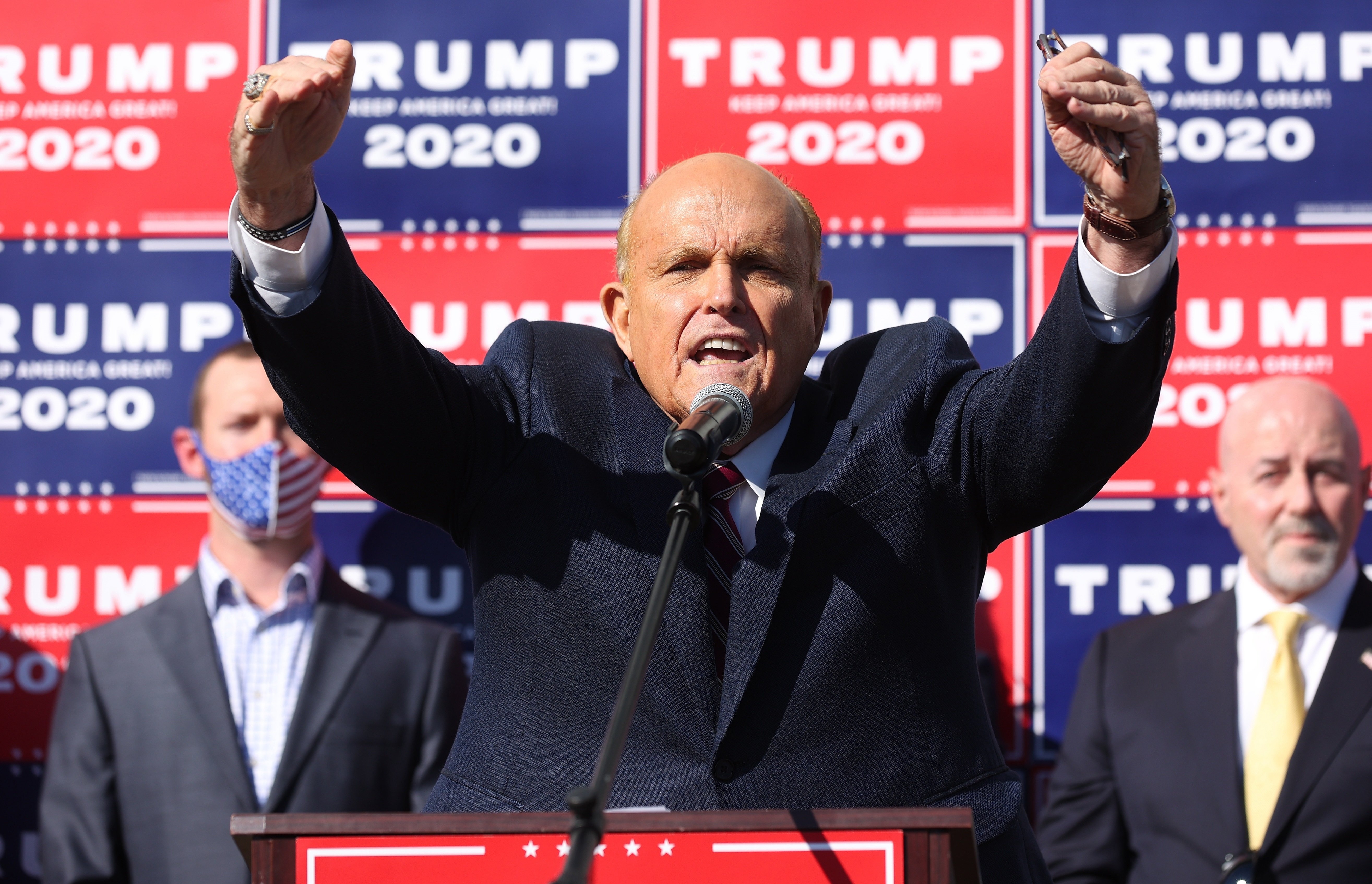 Donald Trump's "stolen votes" were sent "to Barcelona", claims Rudy Giuliani