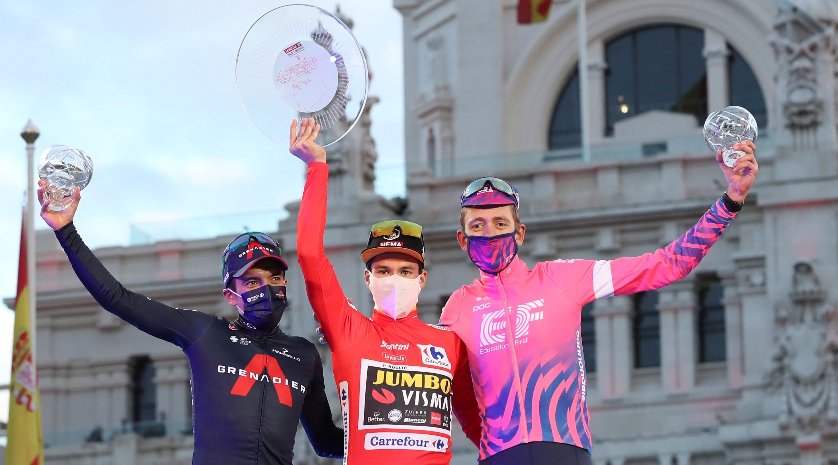 Primoz Roglic consigue la segunda Vuelta y Ackermann gana el último sprint