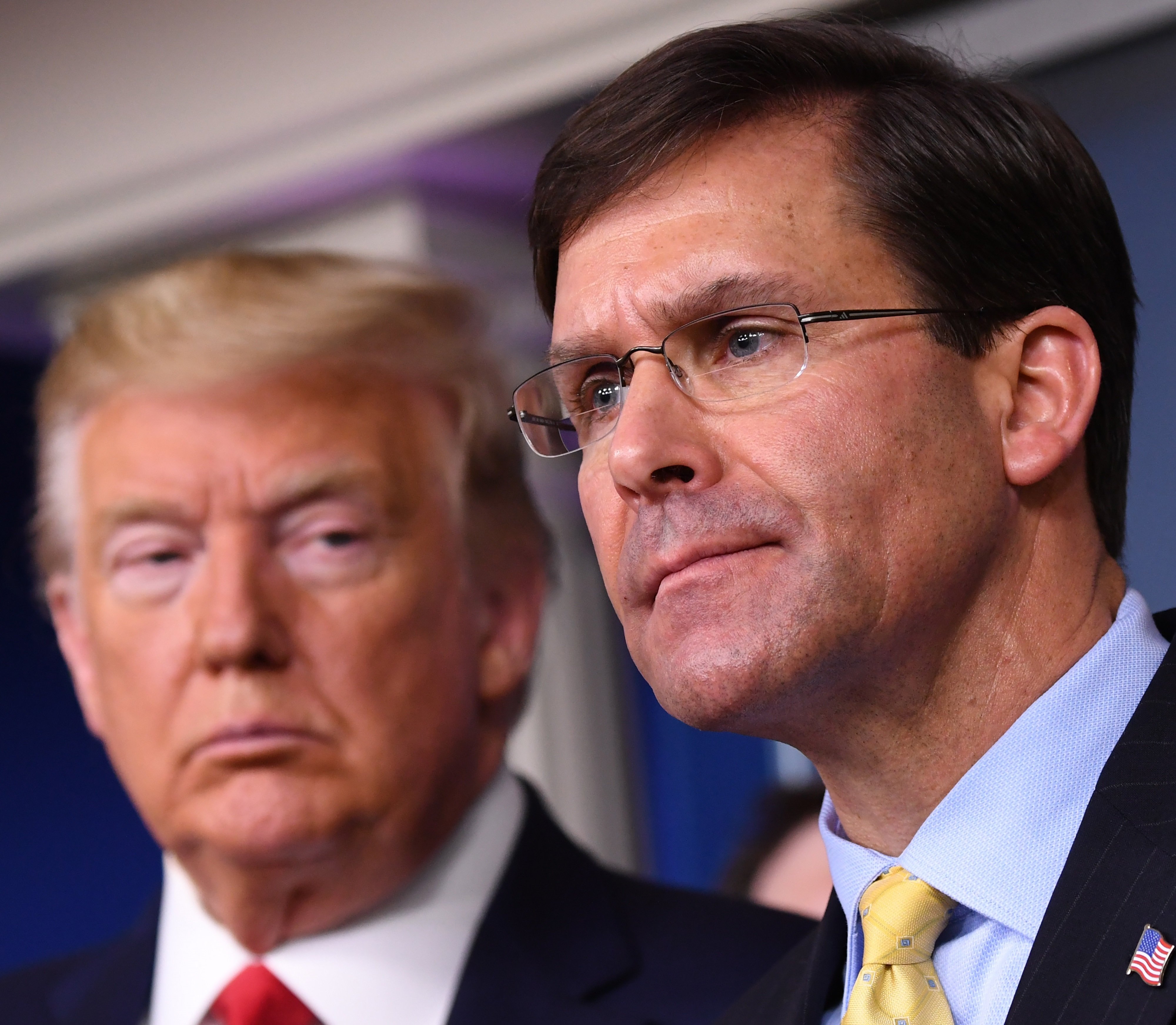 Mark Esper i Trump / EFE