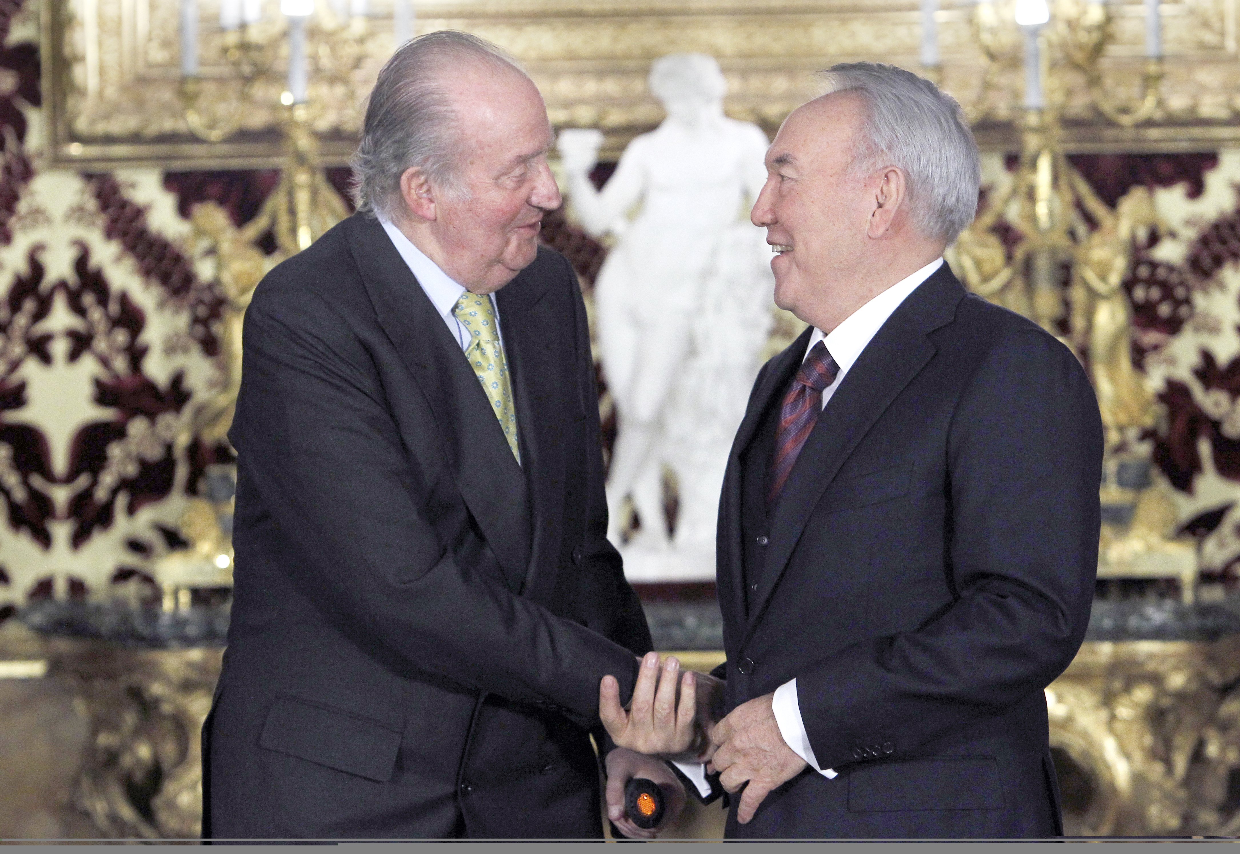 Juan Carlos con presidente Kazakhstan Nursultan Nazarbayev GTRES