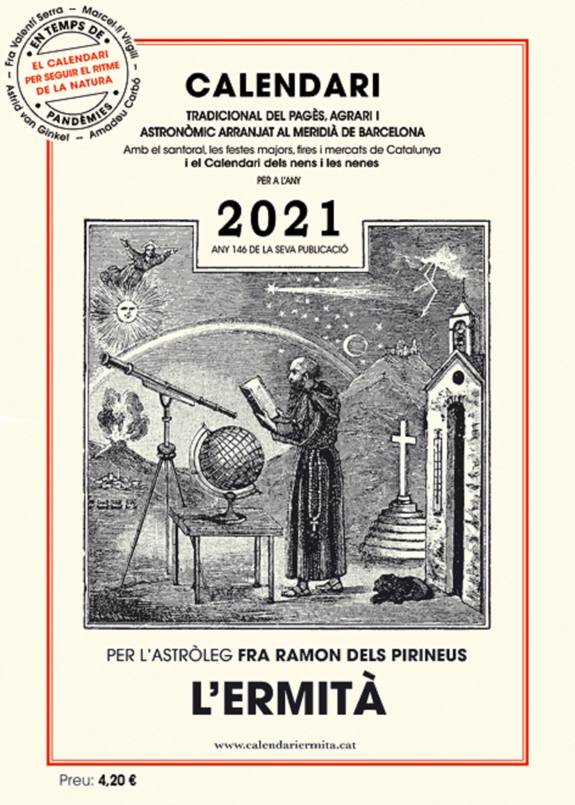 Les pandèmies entren al Calendari de l'Ermità del 2021