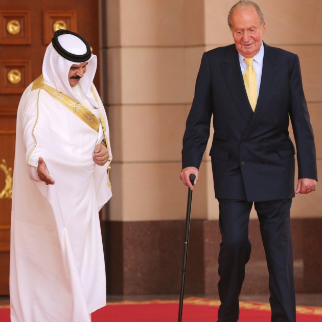 Juan Carlos con el rey de Baréin Hamad bin Isa Al Khalifa GTRES