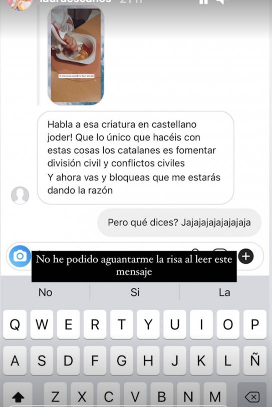 Laura Escanes insults per parlar en català a la seva filla @lauraescanes